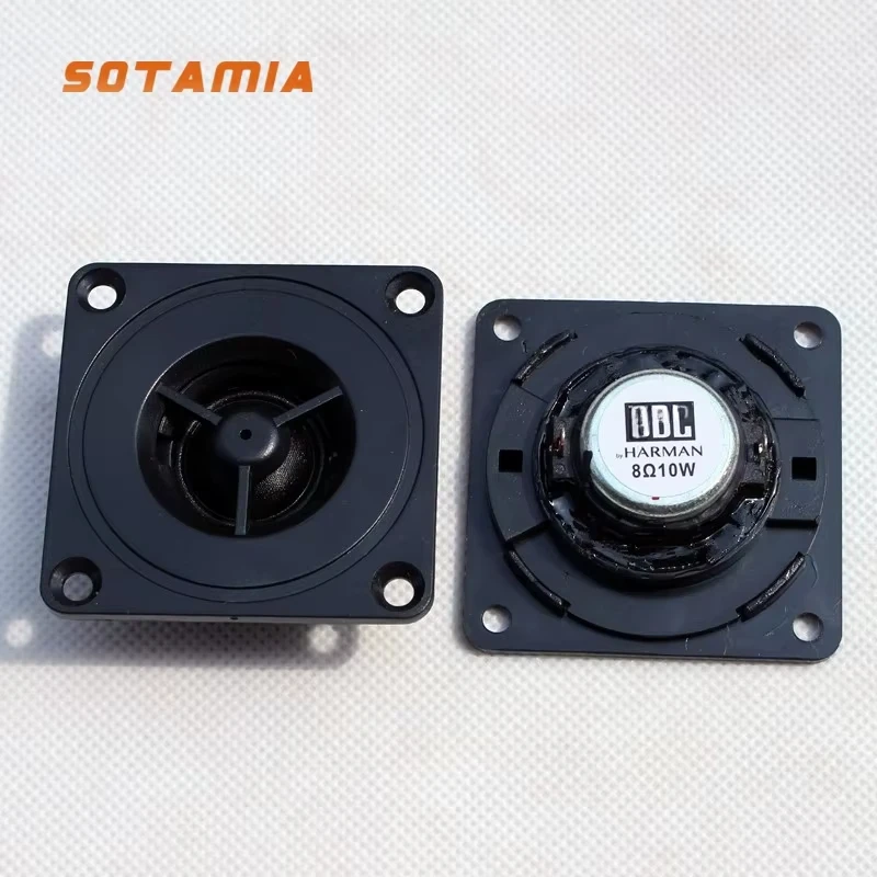 

SOTAMIA 2Pcs 2 Inch Audio Tweeter 52mm 8 Ohm 10W Silk Film Neodymium Magnet Treble Speaker High Frequency Loudspeaker for JBL