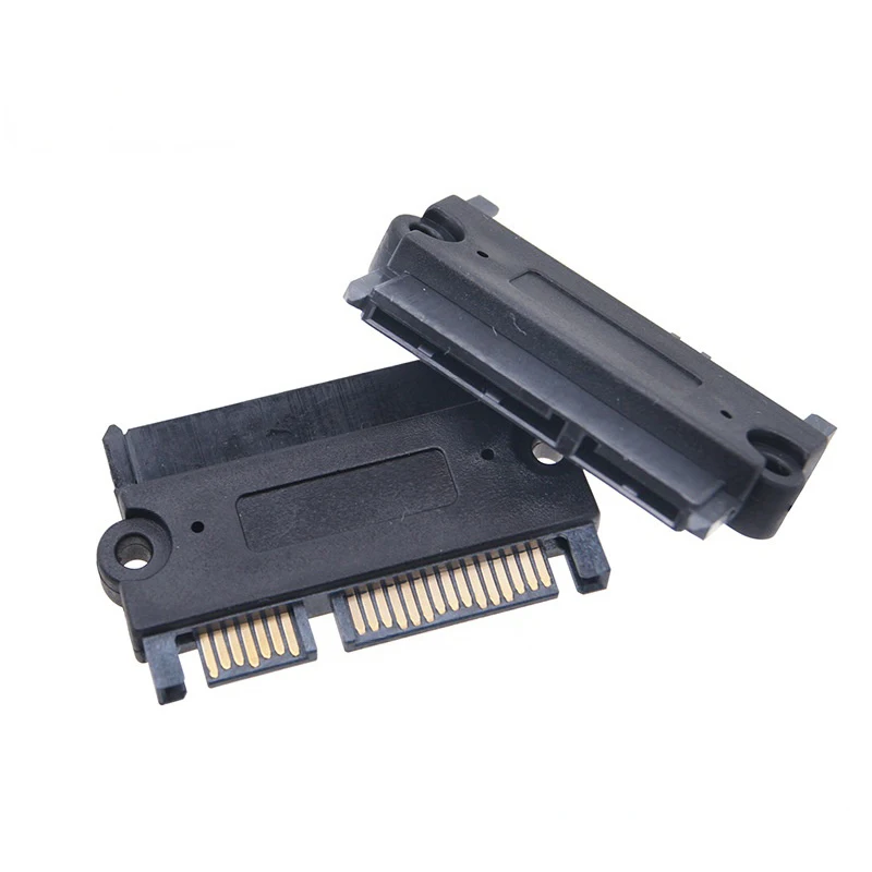 SATA 22PIN ตัวแปลงชายหญิงซาต้า 7+15 พินข้อมูลอะแดปเตอร์ขยายฮาร์ดไดรฟ์ฮาร์ดดิสก์ตัวเชื่อมต่อ