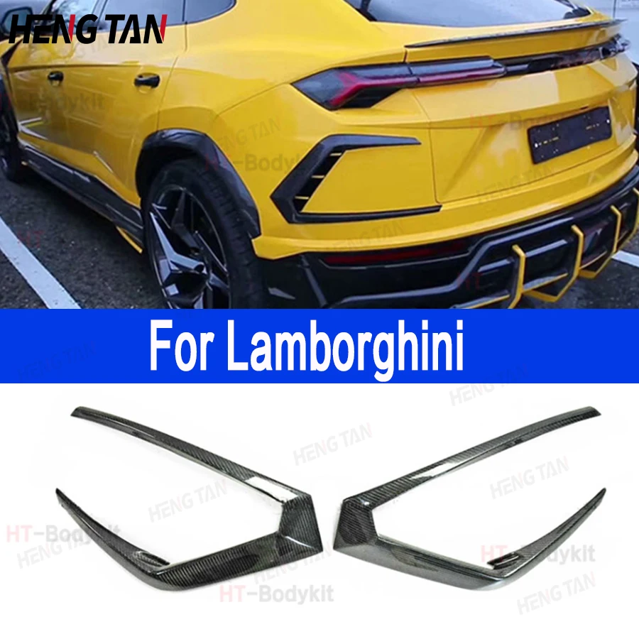 

For Lamborghini Urus 2018-2021 Carbon Fiber/Forged carbon Car rear wind knife Rear Bumper Spoiler Spliteer Flank Cover