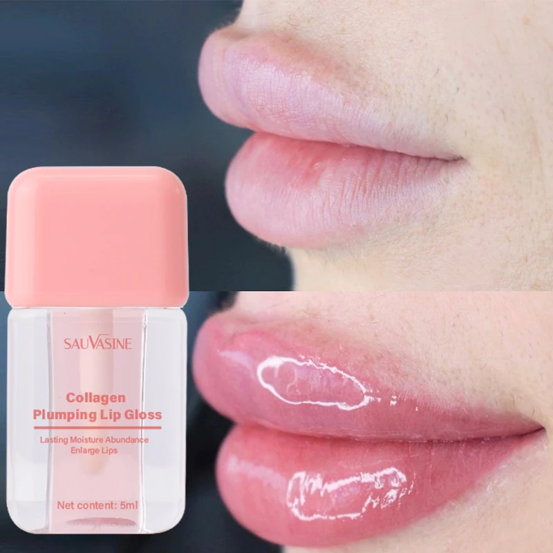 Instant Lip Enhancer Lip Plumping Oil Plump Glossiness Moisturizing and Hydrating Sexy Plumper Lips Natural Ingredients Lip Care