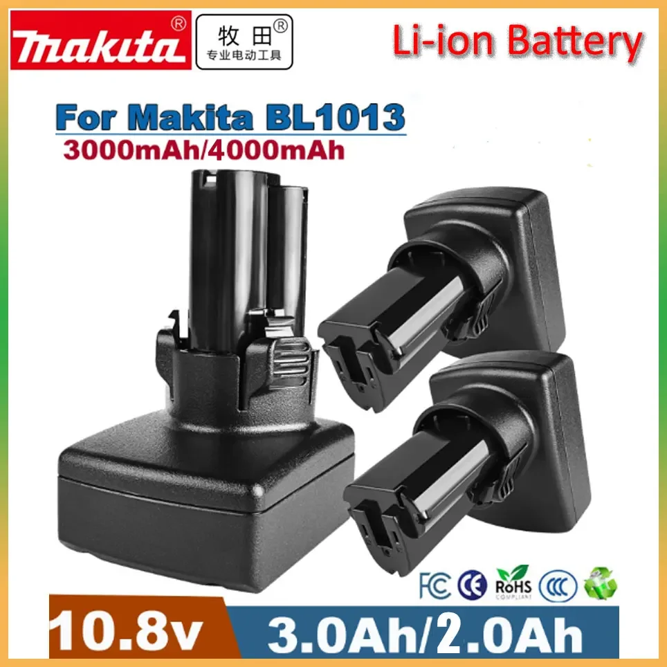 Original makita 10.8V 3.0Ah Rechargeable Power Tools li-ion Battery Replacement BL1013 LCT203W TD090D BL1014 tools Battery