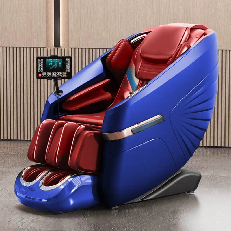 Luxury AI Voice-Controlled SL Track Shiatsu Robot Full Body Electric Heat 4D Zero Gravity Multifunctional Massage Chair