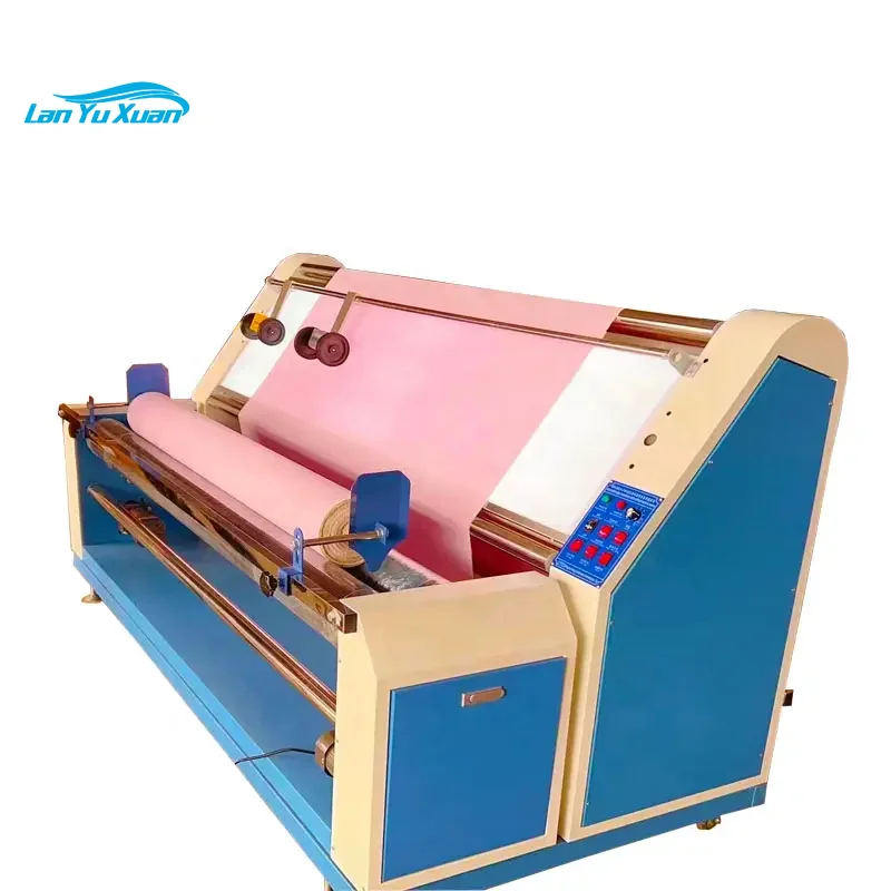 QK-781 High quality automatic count opposite edge fabric roll cutting machine