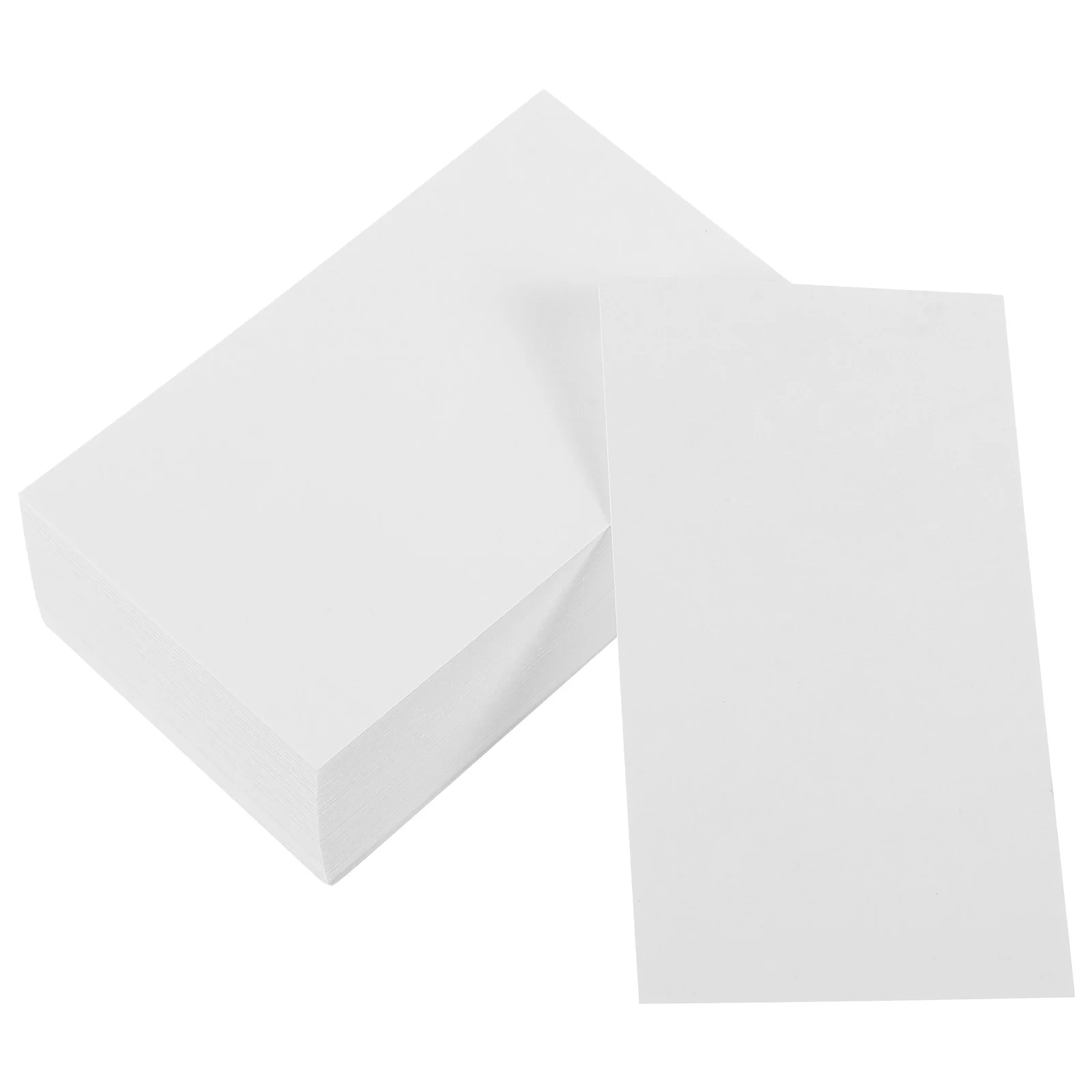 200 Pcs Note Pad Blank Card Scratch Paper Cards Small Business Index Bulk Flash for Studying White Office