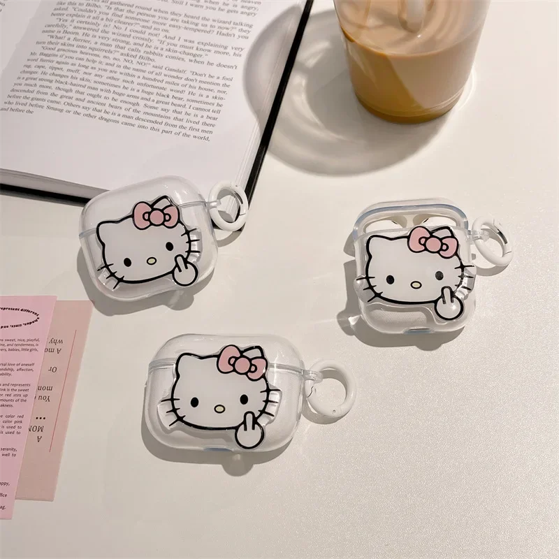 Hello Kitty For Airpods Pro 2 Case,Funny TPU Protective Earphone Anime Cover For Airpods 3rd Generation Case For Girls/Women