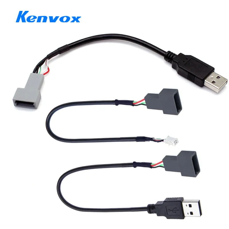 Picture 3: 4 Pin USB Interface Cable For Hyundai For Kia USB Conector Female To Male For Android Multimedia Adapter