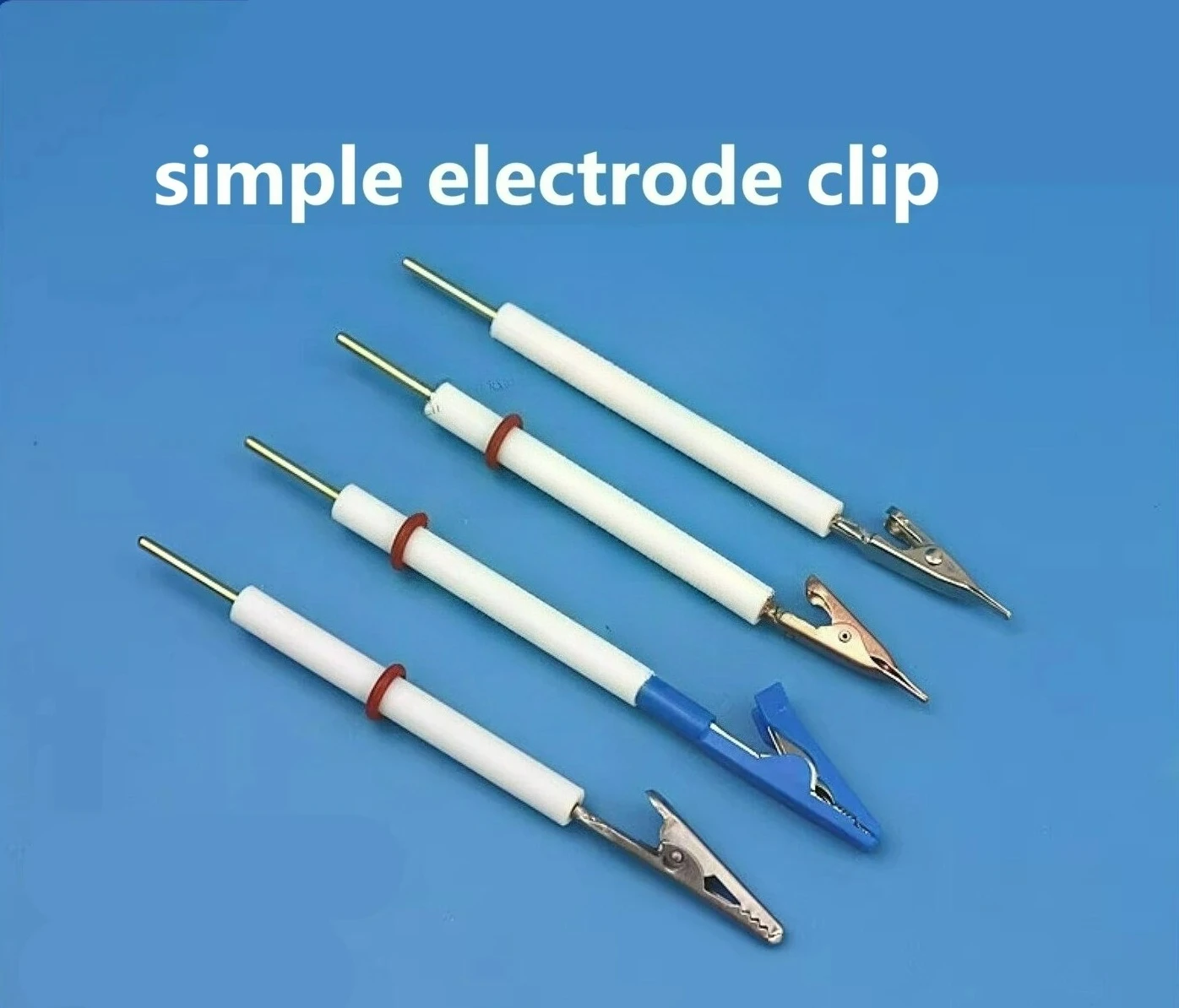 1pcs Simple electrode clip alligator clip electrode clip copper stainless steel