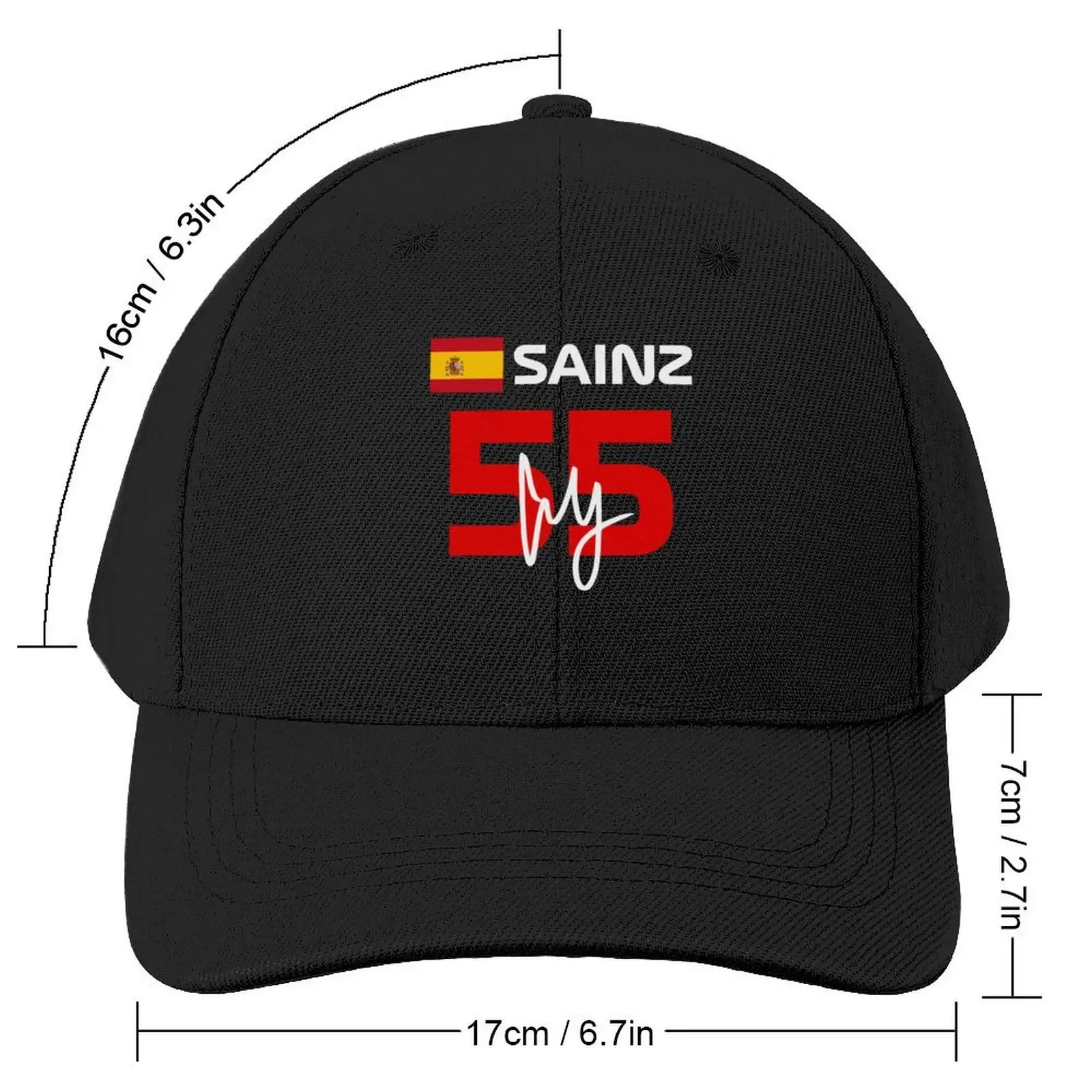 F1 2022 Carlos Sainz 55 Baseball Cap winter hats for men Winter hat derby hat Men Hats Women's