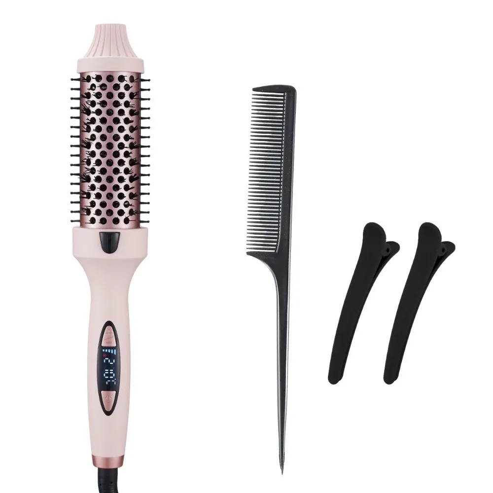 

One-Step 3 in 1 Thermal Brush Volumizer Temperature Settings Curling Comb Hot Air Hair Styling Brush Salon Accessories