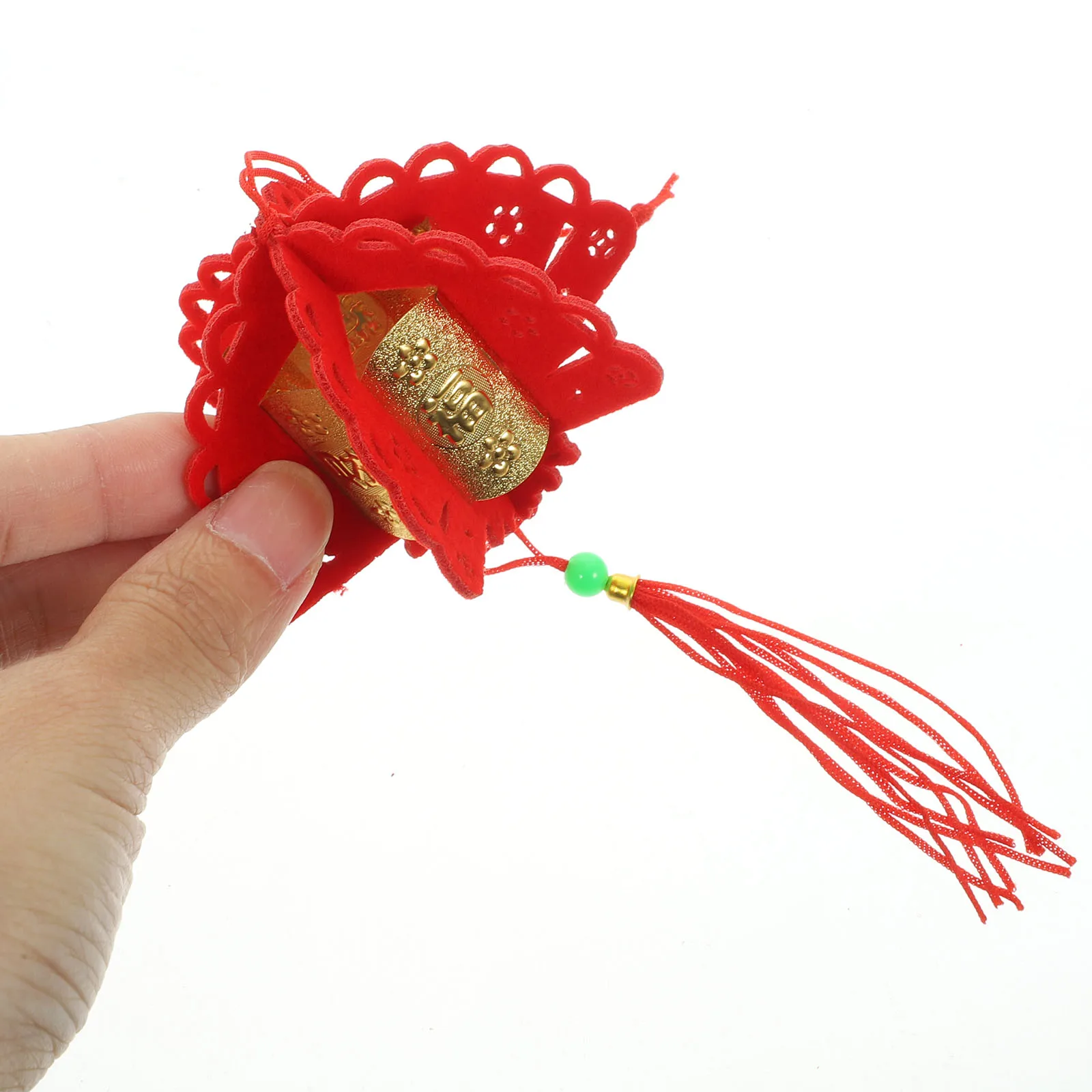 

Three-dimensional Bonsai Pot Decorative Pendants Office Celebrations Flocking Cloth Hanging Chinesenew Year