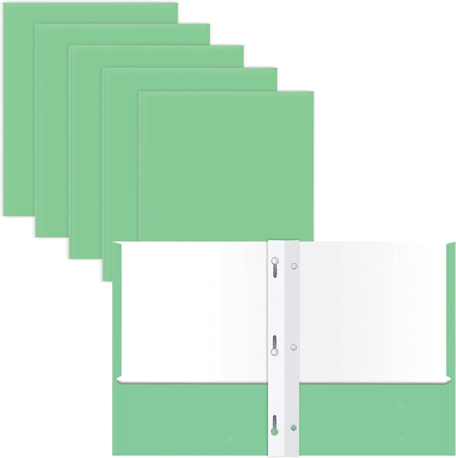 

Папки-портфолио с 2 карманами и металлическими зажимами, 25 штук в упаковке, модные цвета, подходят для бумаги формата Letter, матовая отделка