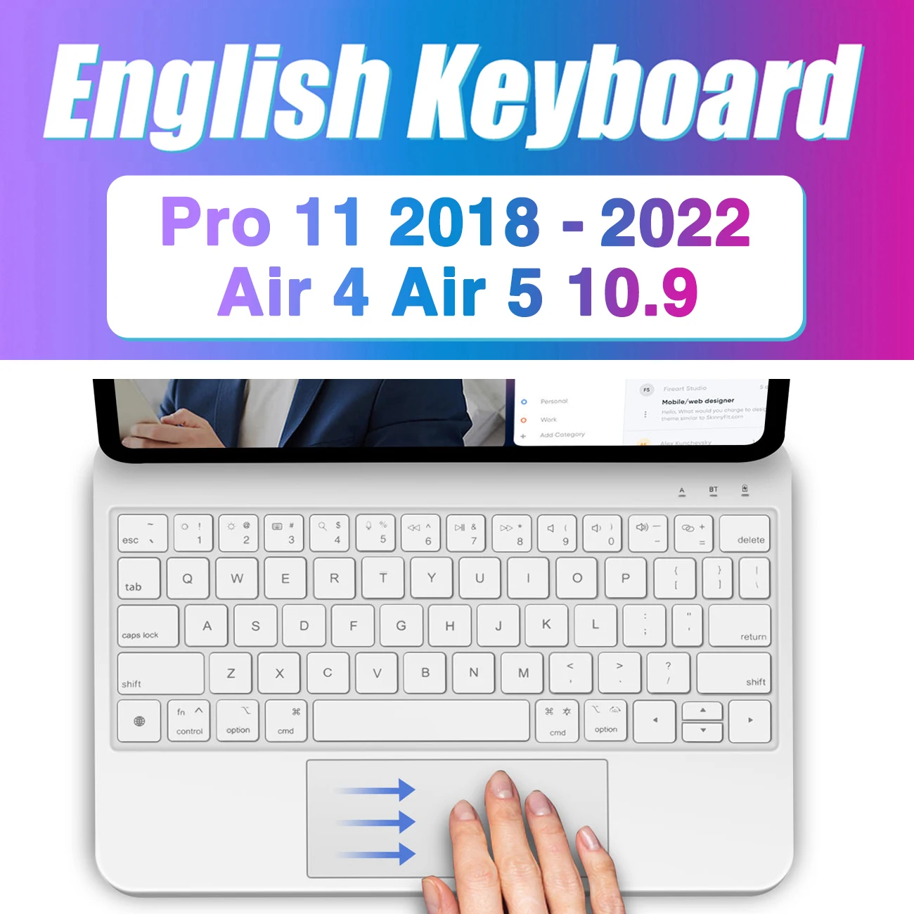 【即日発送】iPad Pro 13インチマジックキーボード　バックライト IPad用バックライト付きマジックキーボード,キーボードフォリオ,iPad