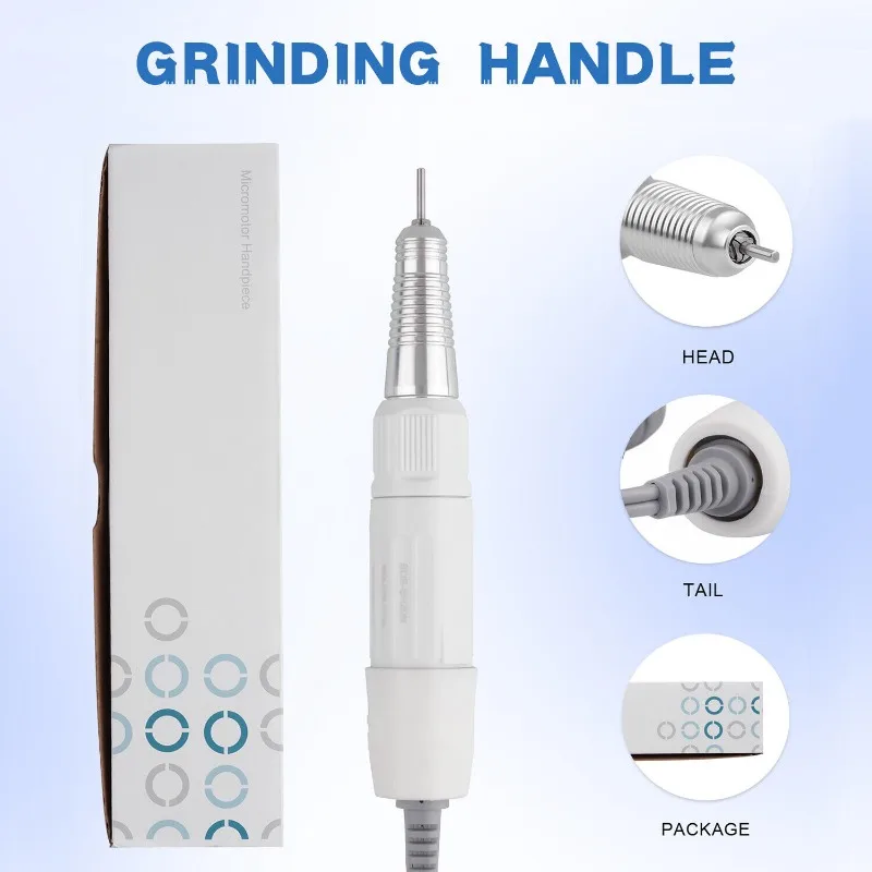 STRONG SDE-H20N Nail Drill Handle Dental Electric Micro Motor Polishing  Handpiece 2.35mm  Pedicure Manicure Tools