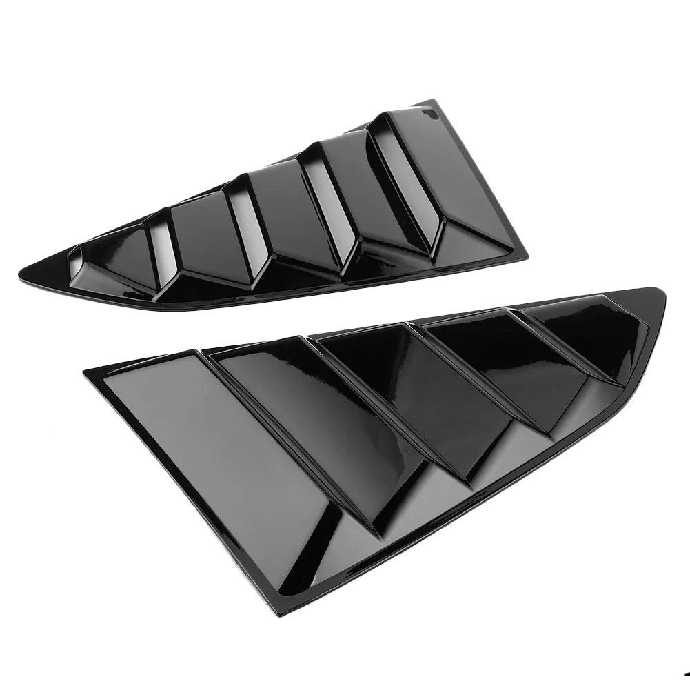 

Car Decoration Sticker Window Side Vent Glossy Black Car Window Louvers Side Air Vent Cover Fit for Chevy Camaro