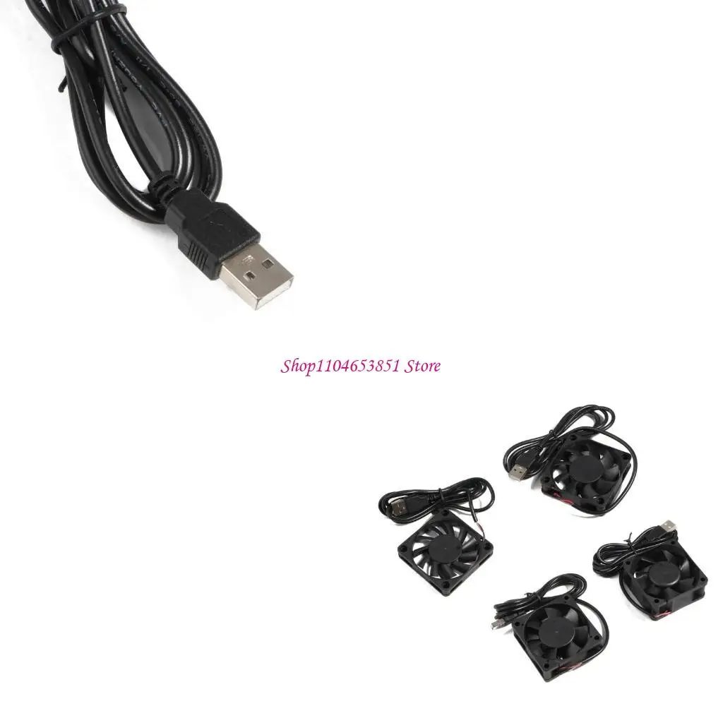 

60mm USB Fan 5V DC Brushless Cooling Fans Oil Bearing Fan for 3D Printer Computer Case Fan CPU Coolers DIY Cooling