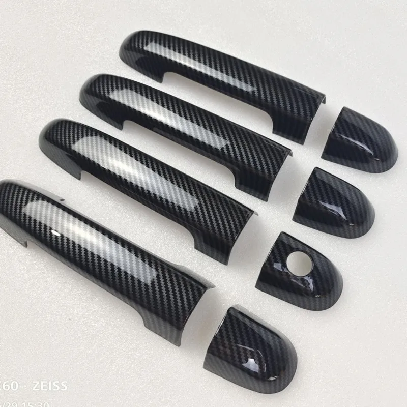 For Kia Forte 2009 2010 2011 2012 2013 Accessories Door Handle Cover trim handles covers plastic Imitation carbon fiber