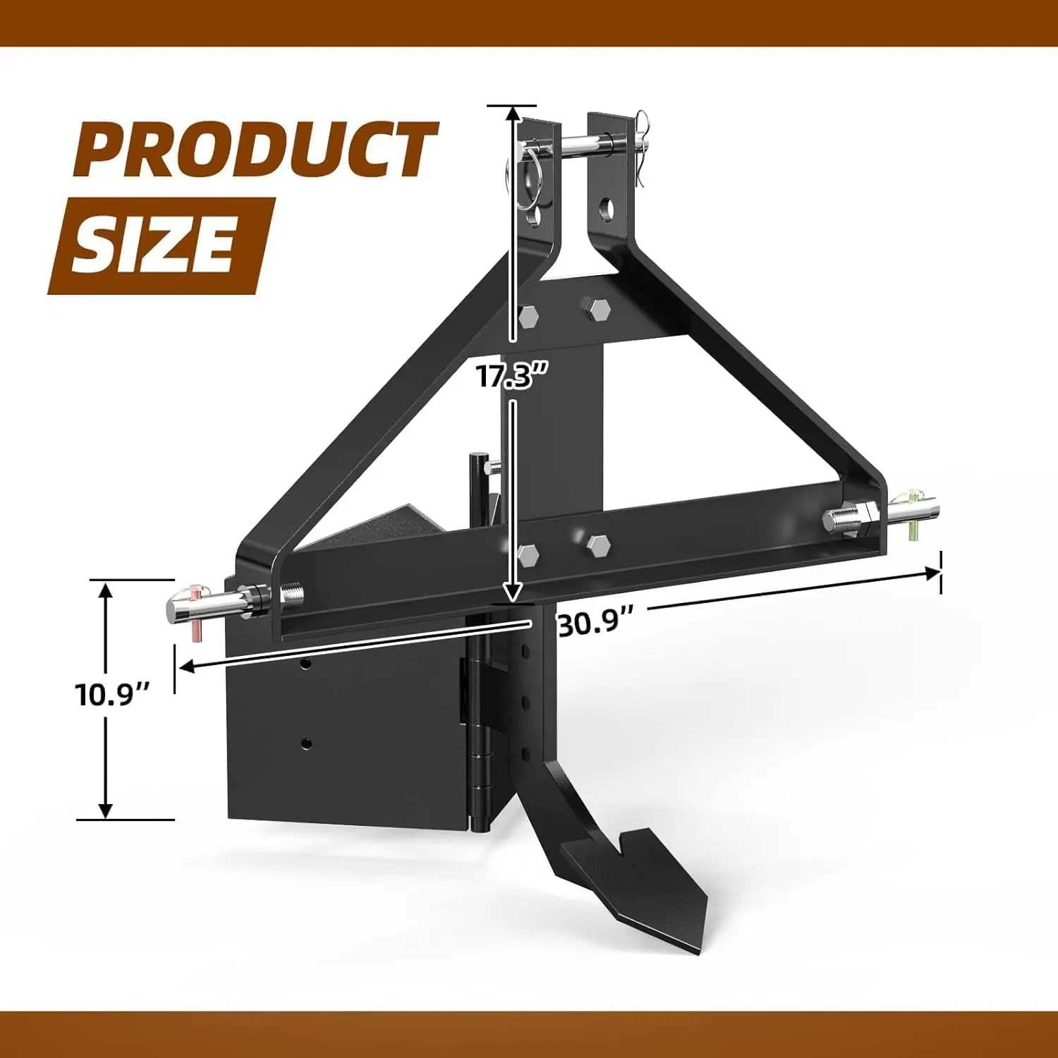 Middle Buster for Category 1, 3 Point Quick Hitch Tractors, Upgraded Heavy Duty Steel Furrows and Harvests Potatoes