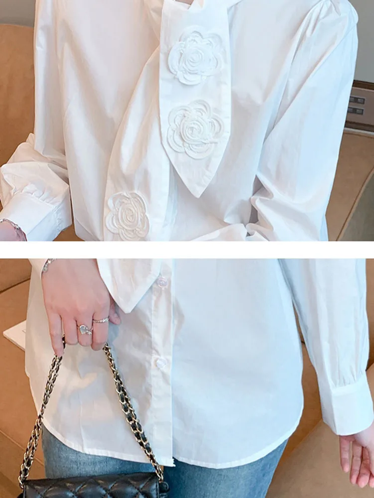 Blusas De Mujer Korean Fashion Tops Woman Clothing Long Sleeve Casual Loose Shirts For Women Elegant White Blouses 2025 Spring