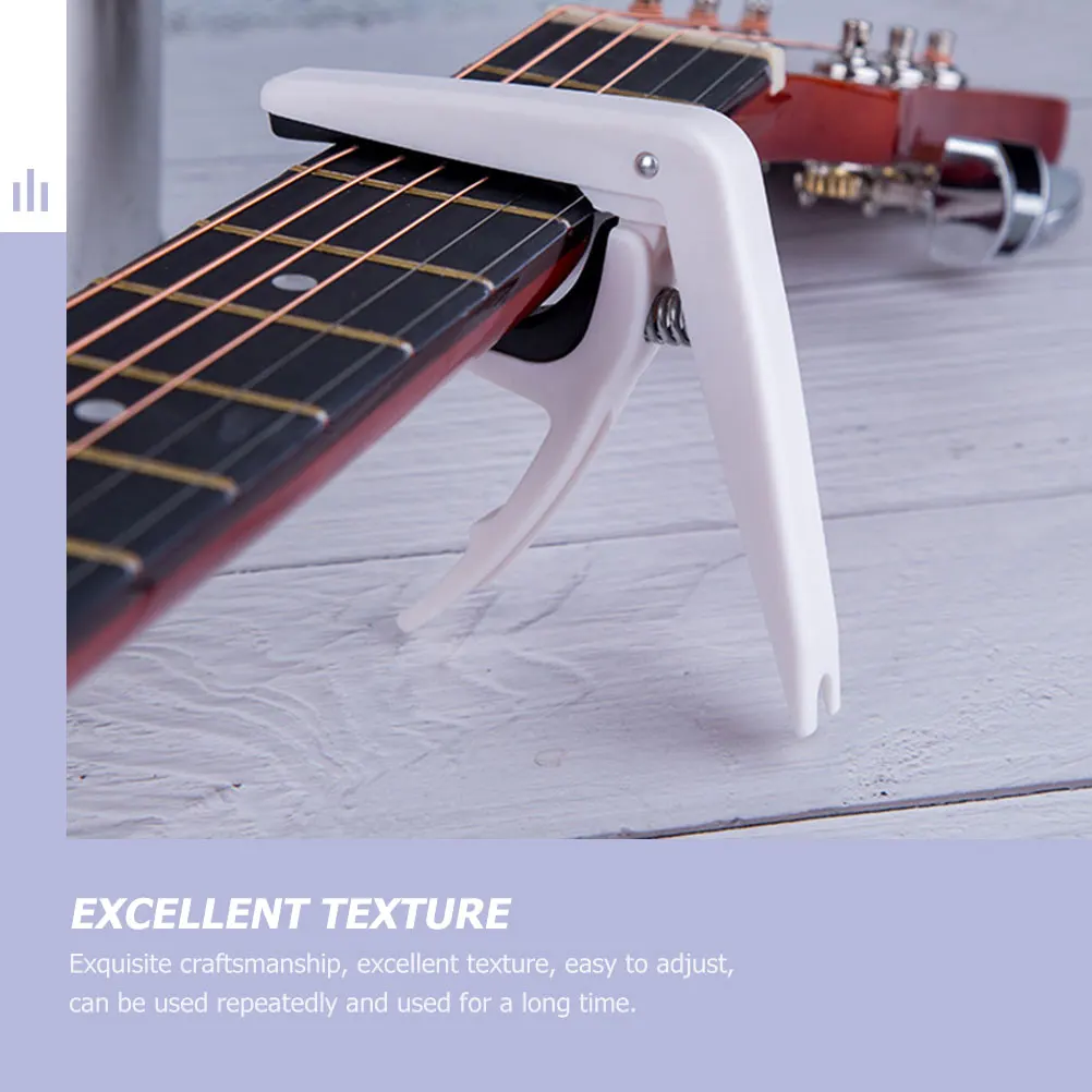 

4 Pcs Capo Practical Tone Modified Clip Portable Guitar Clips Black Electric Clamp