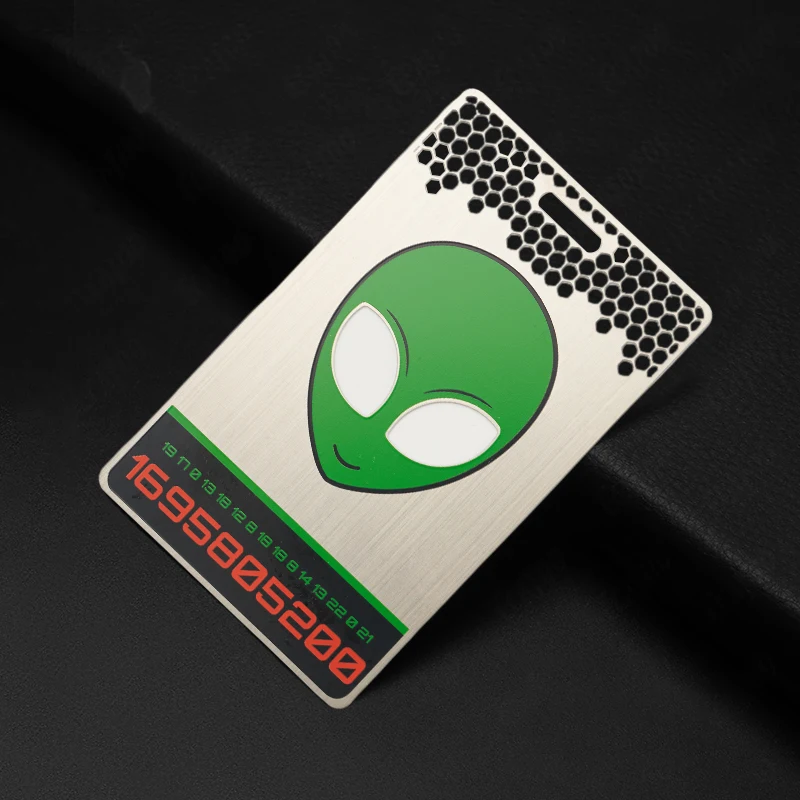 Customized query Factory Wholesale Laser Engraving Visiting Metal Card Customized Credit Card Size Business Membership Card