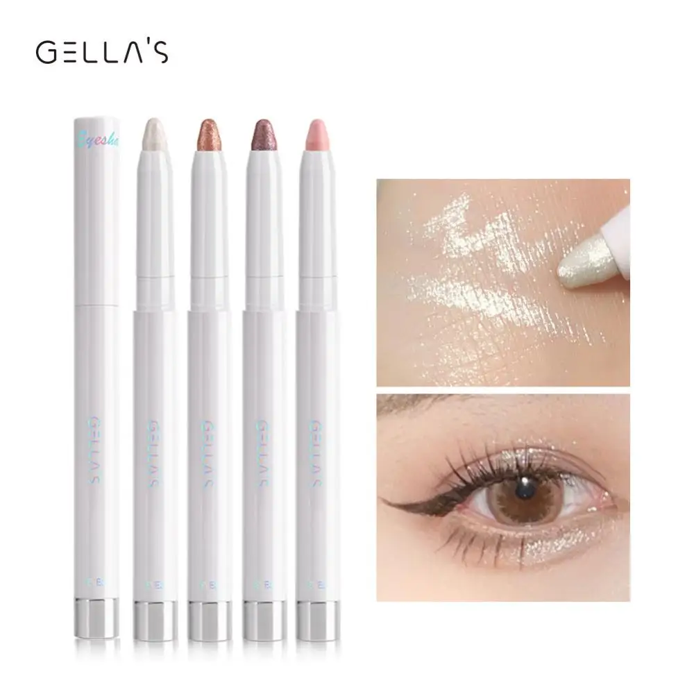 Highlighter Pencil Glitter Shimmer Sequins 7 Colors Lying Silkworm Pen Eyes Makeup Eyeshadow Pen Multi-use Pen Cosmetics