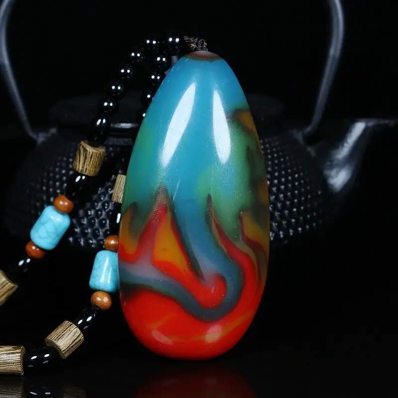 

Красочная ручка из нефрита Hetian Jade Color Random Hand