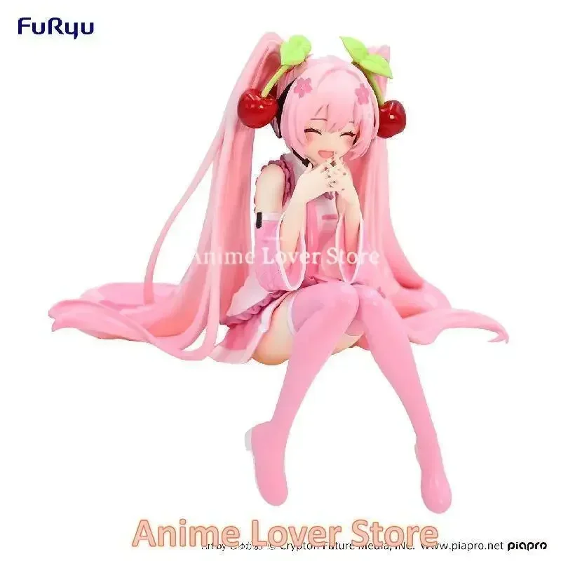 In Stock Original Furyu Hatsune Miku Sakura MIKU Noodle Stopper Miku Anime Figure Toys for Kids Gift Collectible Model Ornaments