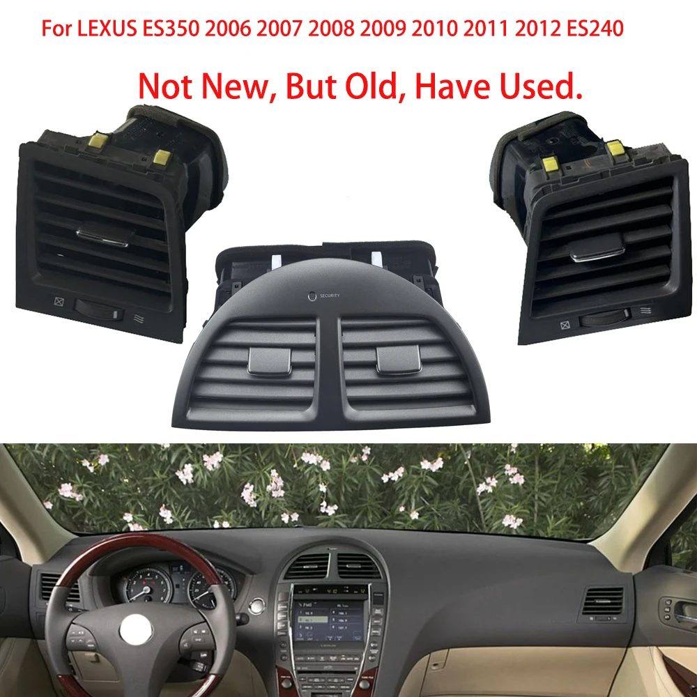لكزس ES350 2006 2007 2008 2009 2010 2011 2012 ES240 مكيف هواء للسيارة تنفيس مخرج تيار متردد لوحة مصبغة ورقة كليب