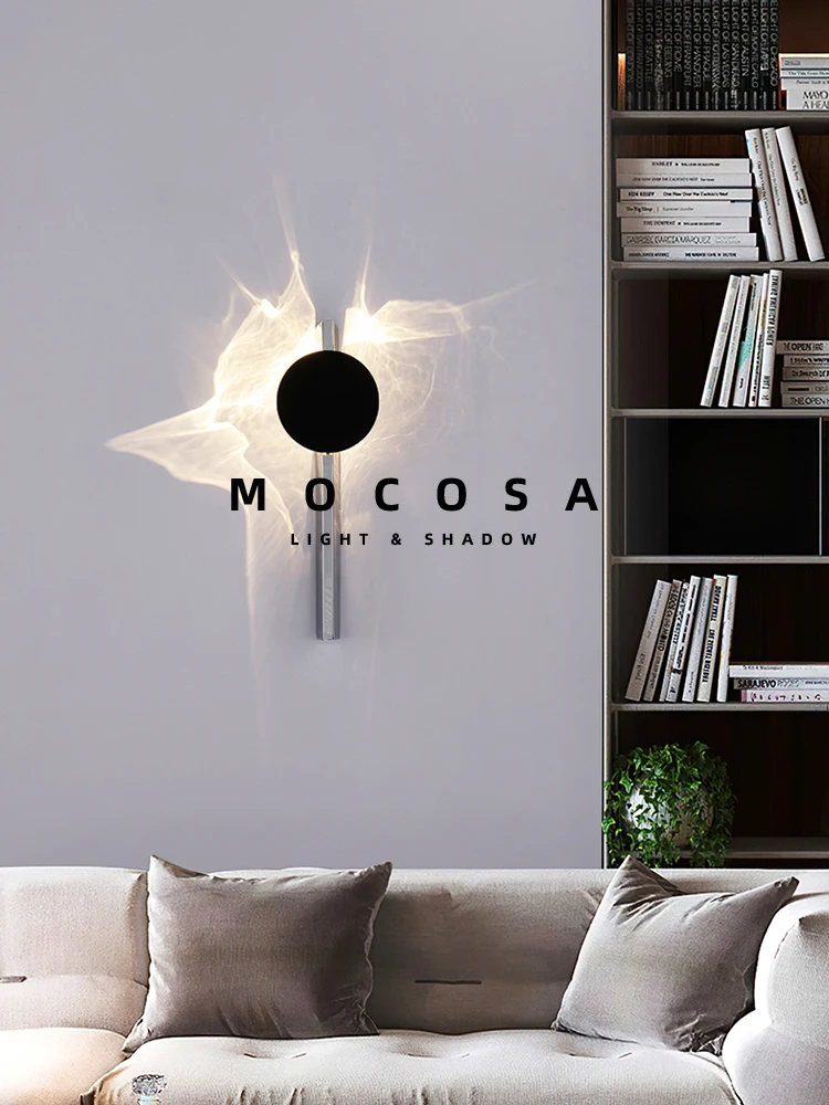 Modern Astigmatic Art Lamps Home TV Wall Lamp Hotel Shadow Decoration Stainless Steel Lights Designer Style Indoor Wall Lighting