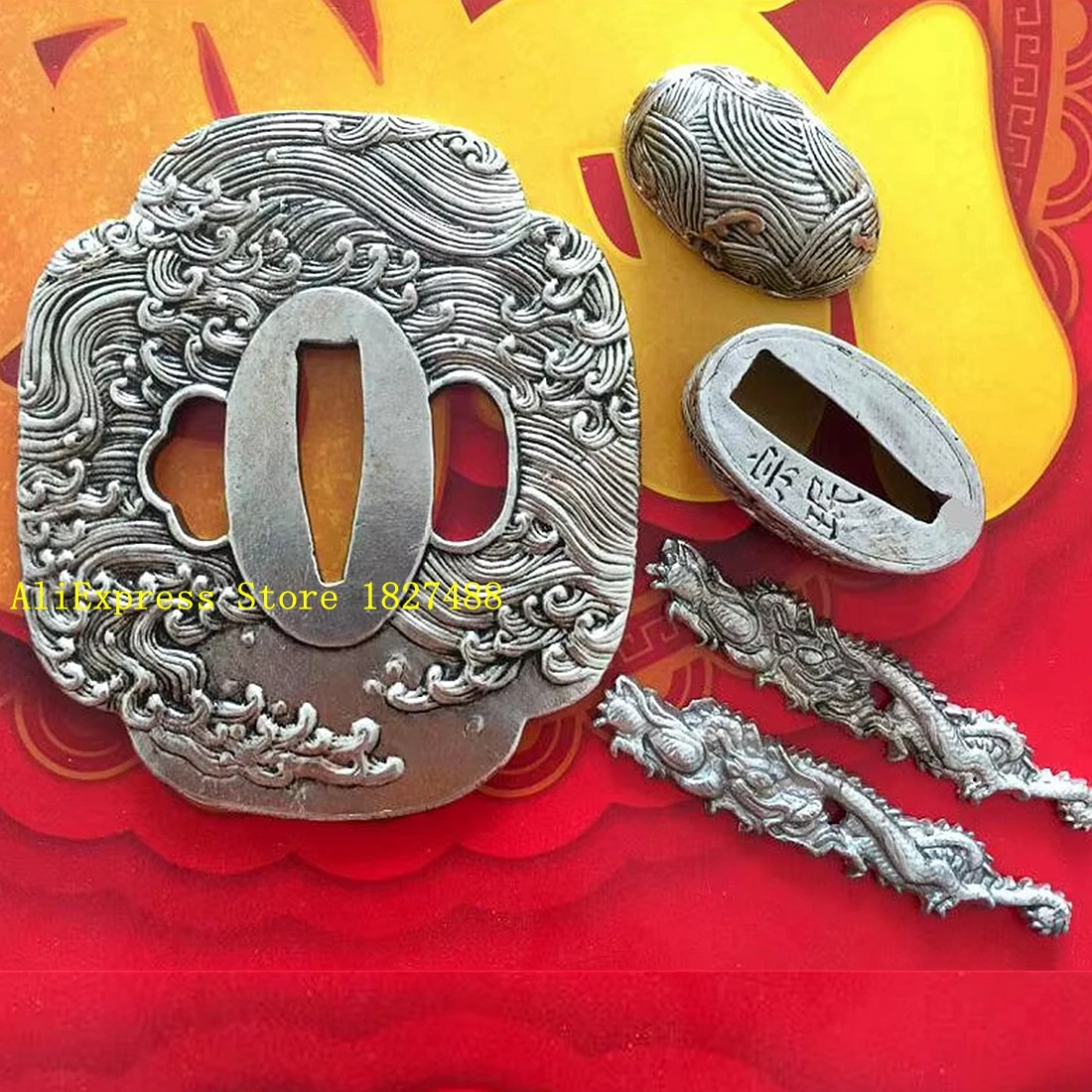 un-traje-de-espada-japonesa-tsuba-de-onda-plateada-piezas-koshirae-protector-de-cobre-menuki-fuchi-kashira-para-katana-wakizashi-accesorios-diy