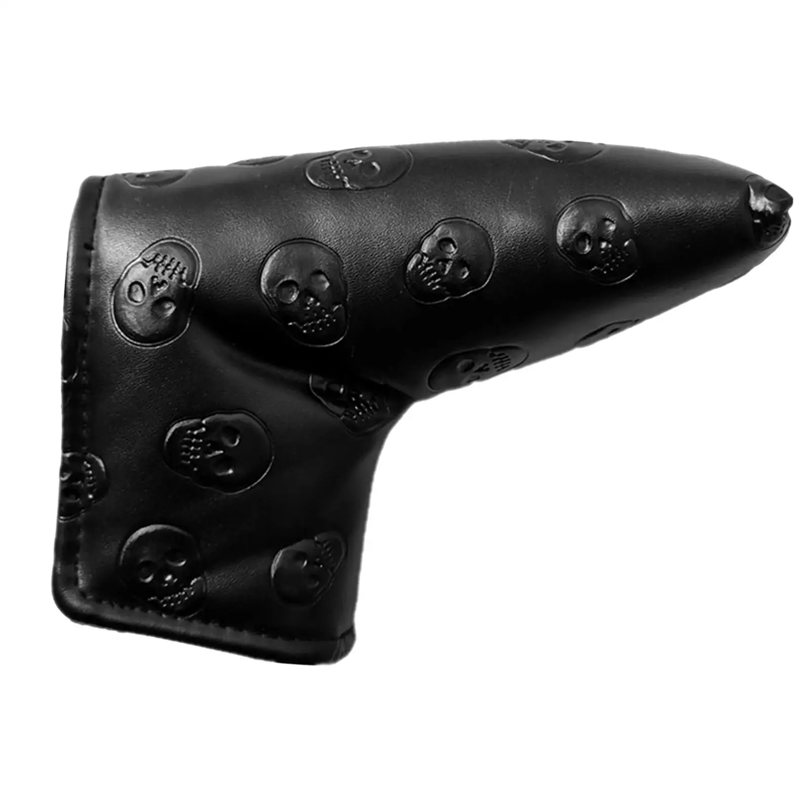 Juste universelle noire pour putter et sauna, couvre-tête, broderie tête de mort, lame de golf