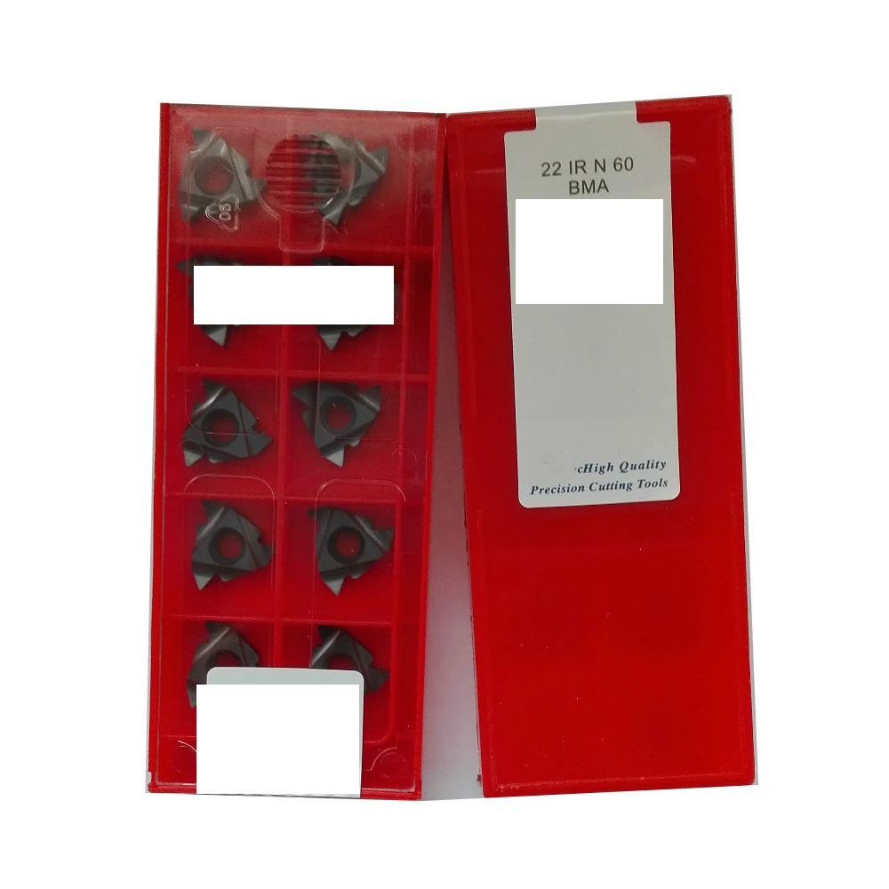 22IR N55 N60 BMA Original Threading Turning Tools For Metal Lathe Cutter Carbide Inserts CNC Holder Cutting 10pcs/box Baldes