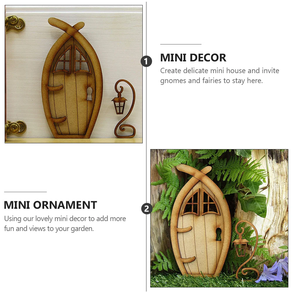 

1Set Miniature Fairy Courtyard Ornaments Portable Lightweight Compact Design Adorable Mini Decor for Garden Mini Decor