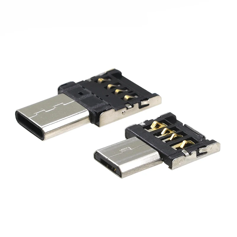 1-5PCS OTG Type C To USB 2.0 OTG Adapter Type C Micro USB Male To USB Female Converter For Macbook Samsung Xiaomi Mouse OTG Plug