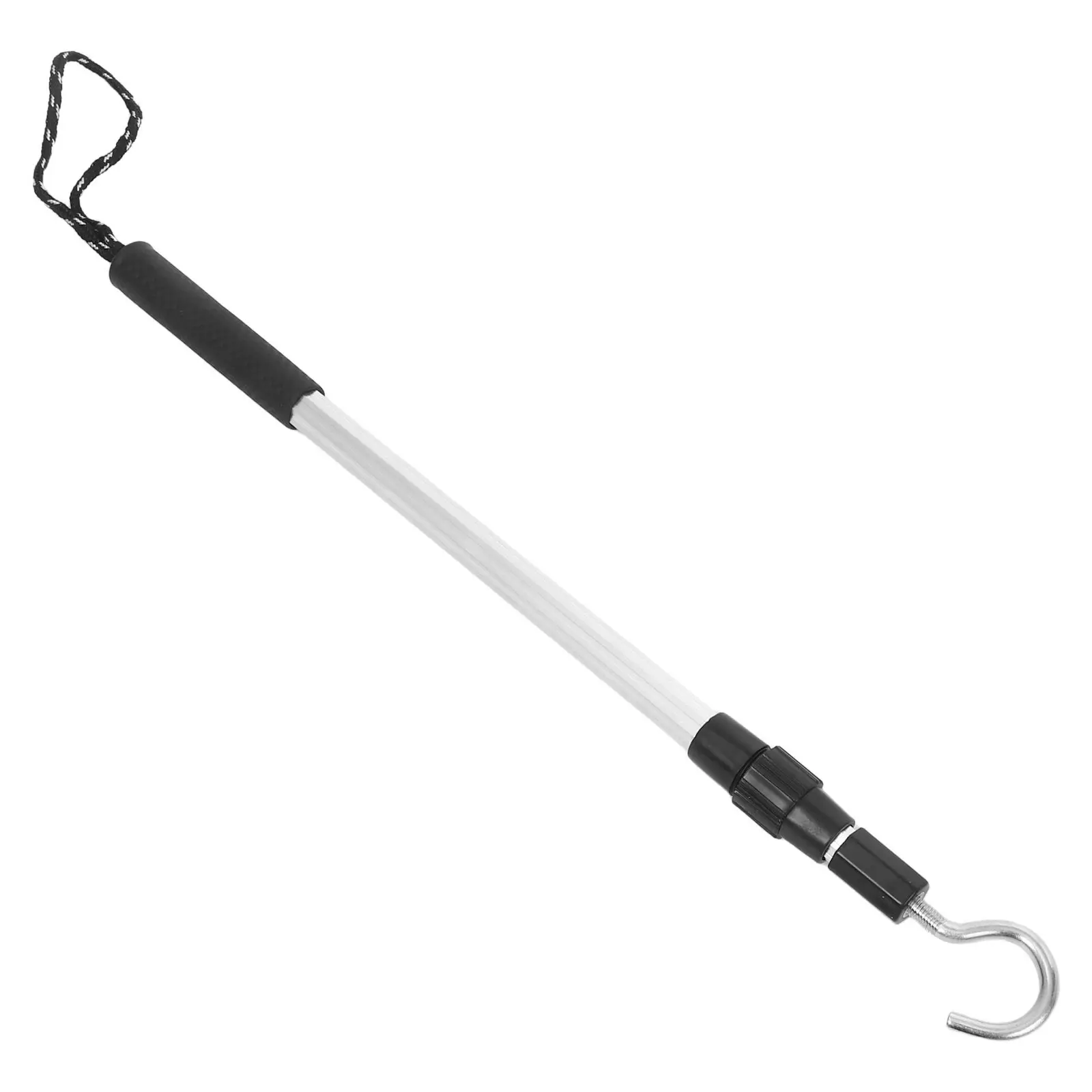 1 Juego de Sistema de Descenso para Ático, Barra Telescópica Extensible, Gancho Ajustable para Escalera, Accesorios de Sistema de Descenso para Escalera de Altillo de Alta Resistencia