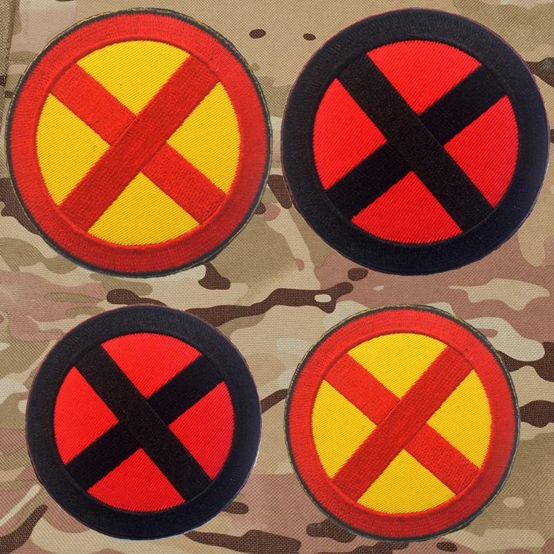 X-men Classic Logo Military Patch Fabric Embroidered Patch Tactical Stickers for Clothes with Hook & Loop