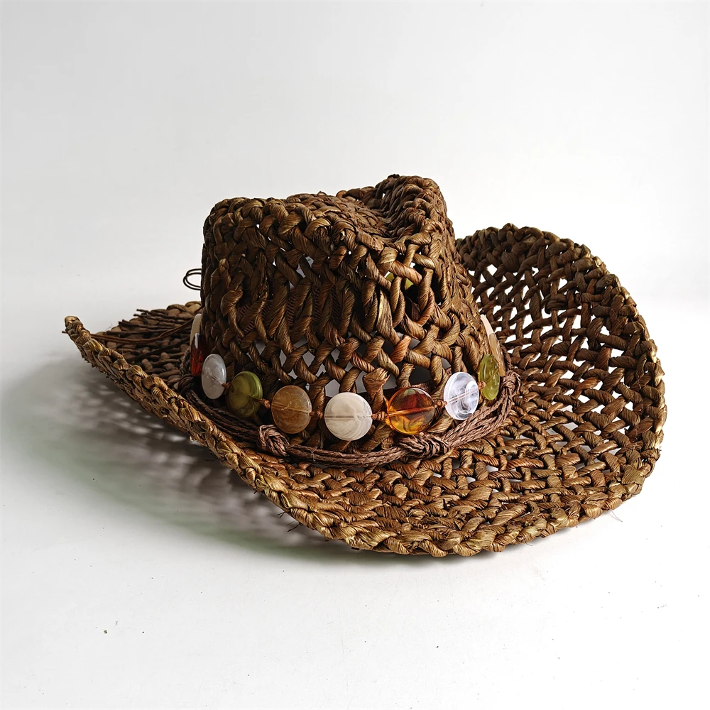 Sombrero de vaquera boho vinta - Cowboy Hat Straw reseña y precio