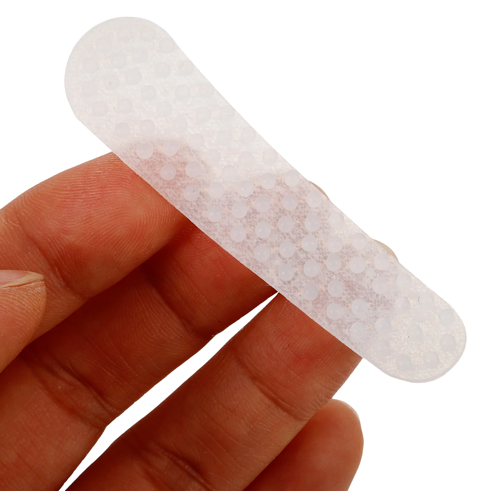 

100 Pcs Clothes Hanging Rack Anti-slip Hanger Stickers Grips for Wooden Clothing Strips White Adhesive