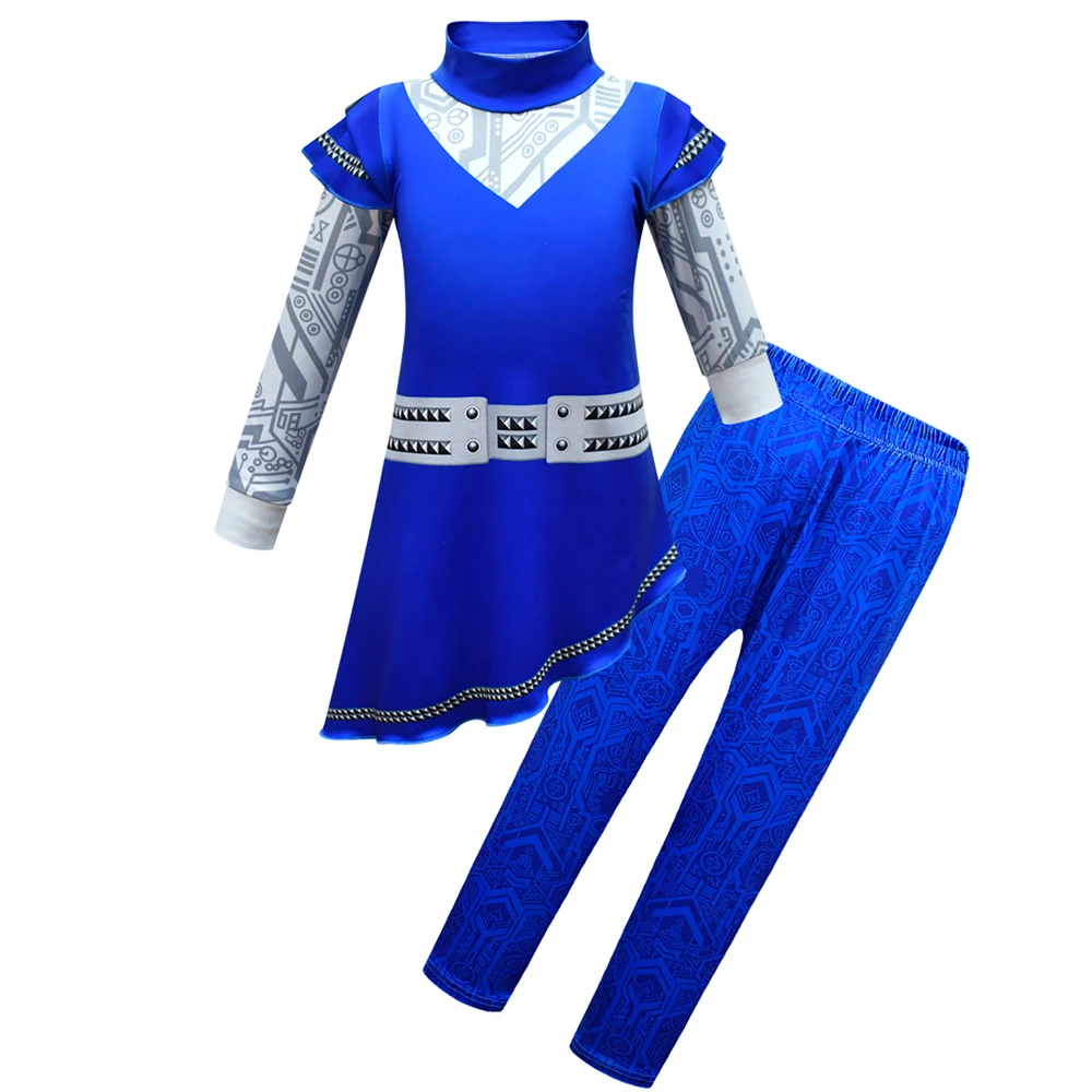 

Jurebecia Kids Zombies Alien Costume Movie Dress Up Clothes Girls Halloween Cosplay Outfits Christmas Party