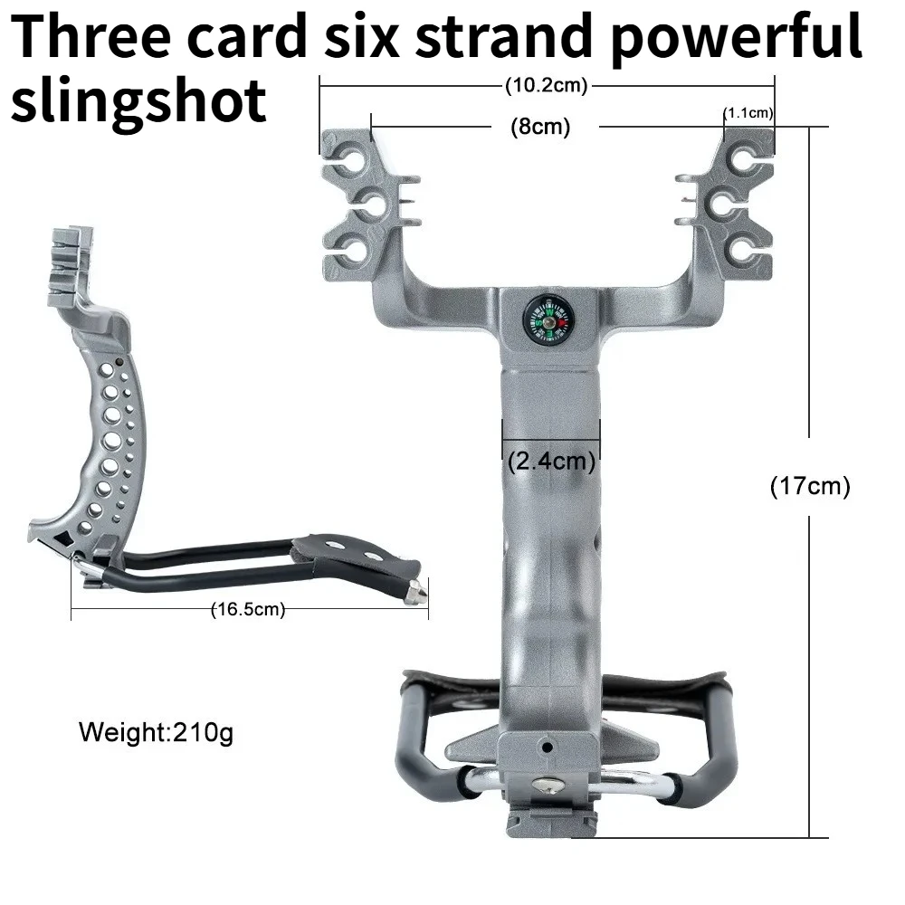 

High-end Moon-chasing Alloy Slingshot Is An Outdoor Competition Hunting Tool with High Elasticity and High-precision Wrist Rest