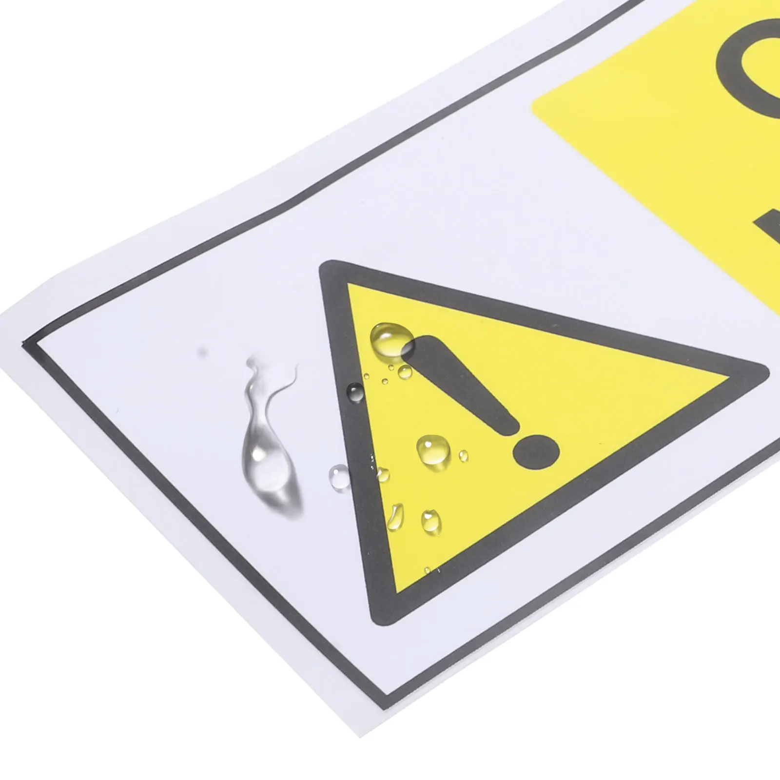

Safety Sign Stickers Self Adhesive 20x6 6cm Waterproof Pp Warning Tape Signs Caution Labels File Folder Use