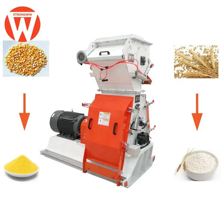 Farm poultry equipment small animal sheep feed hammer mill grinder fodder grinding machine