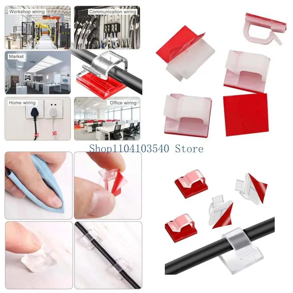 

02DC 60PCS Организаторы для безопасного шнура.