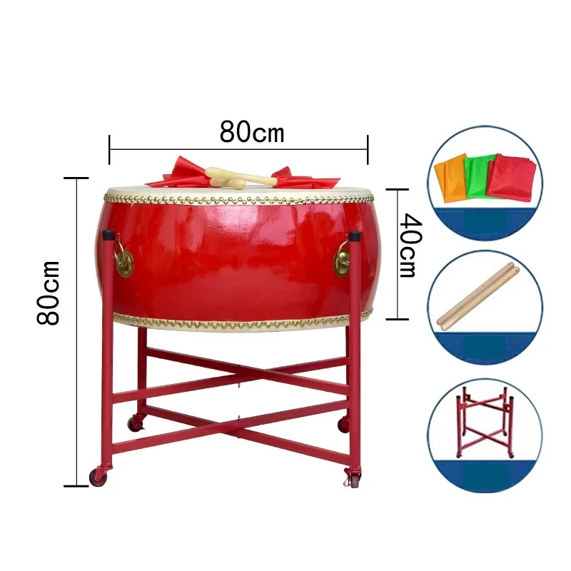 cowhide wooden drum for dance to create rhythm - Chinese dragon drum