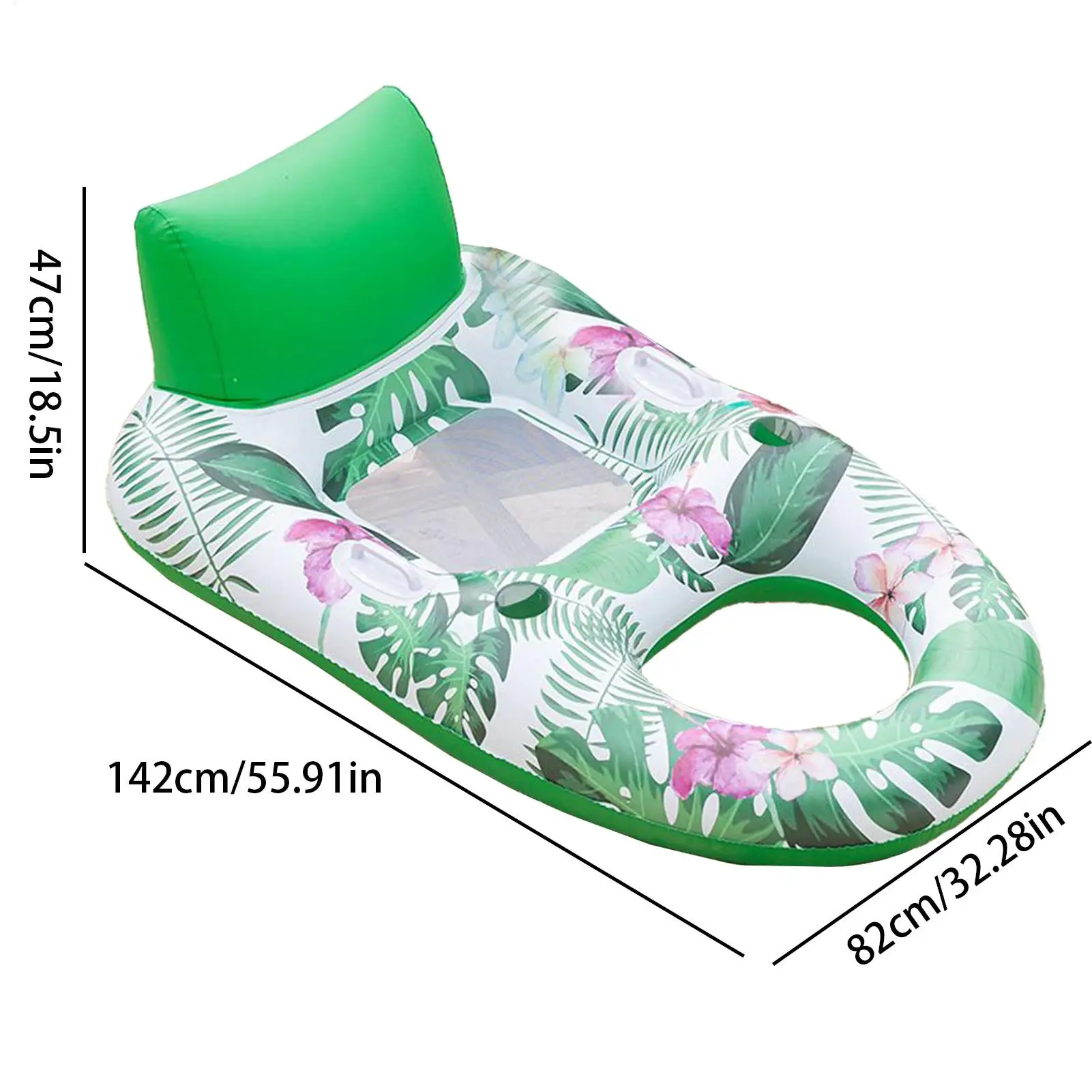 Tumbona de piscina bronceadora, colchón de aire inflable, tumbona de piscina, cama flotante de agua multiusos para parque de atracciones, fiesta de viaje