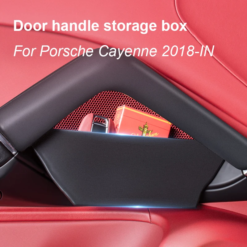 

For Porsche Cayenne 2018 2019 2020 2021 2022 2023 2024 Car Door Handle Storage Box Organizer Boxes Auto Accessories