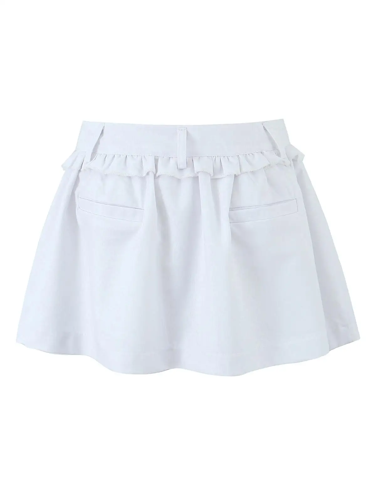 Ele – jupe bouffante trapèze pour femmes, longueur f, taille haute, plissée, ombrello, rue, couleur Pure, autre matériau