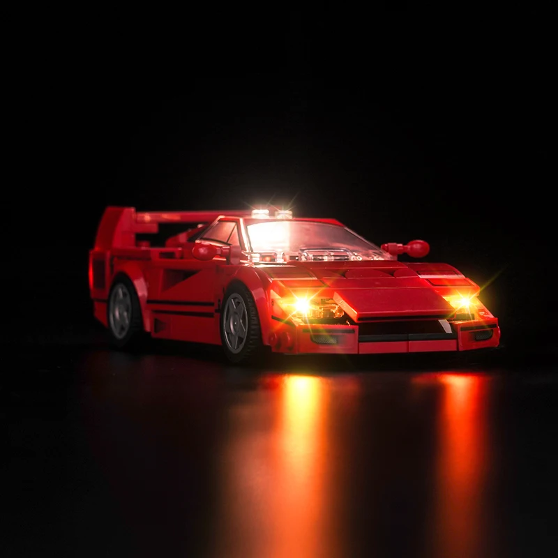 Vonado 5V LED light 76934 set suitable for Ferrari F40 Supercar building block gift (including lighting accessories only)