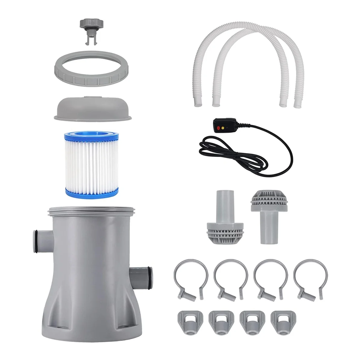 

ATG8 Pool Cleaner Circulation Filter Pump 330 GPH Filter Swimming Pool Filter Pump for Aerated Pool Pumps EU Plug