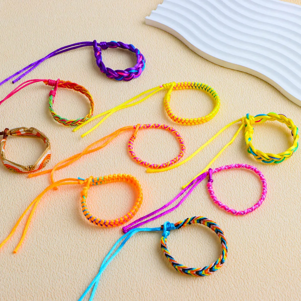 Fashion 30pieces/Lots Braided Cotton Rope Cuff Friendship Bracelet Lovers Cuff Bracelets Handmade Jewelry for Man Women